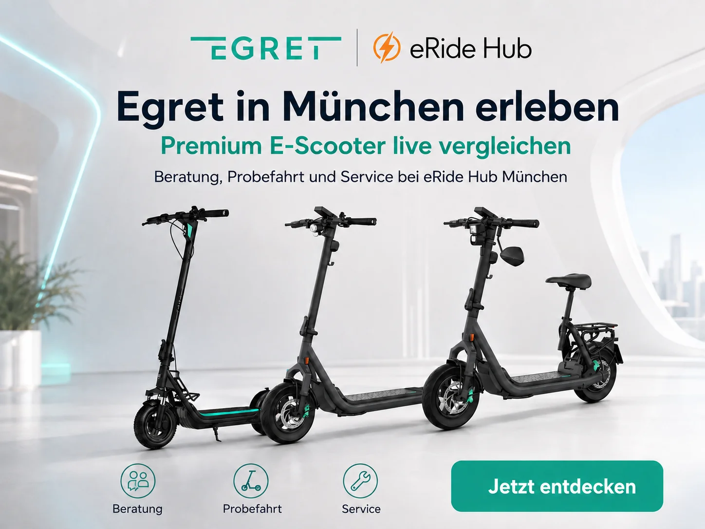 Egret – Premium Store München: Showroom, Beratung, Probefahrt