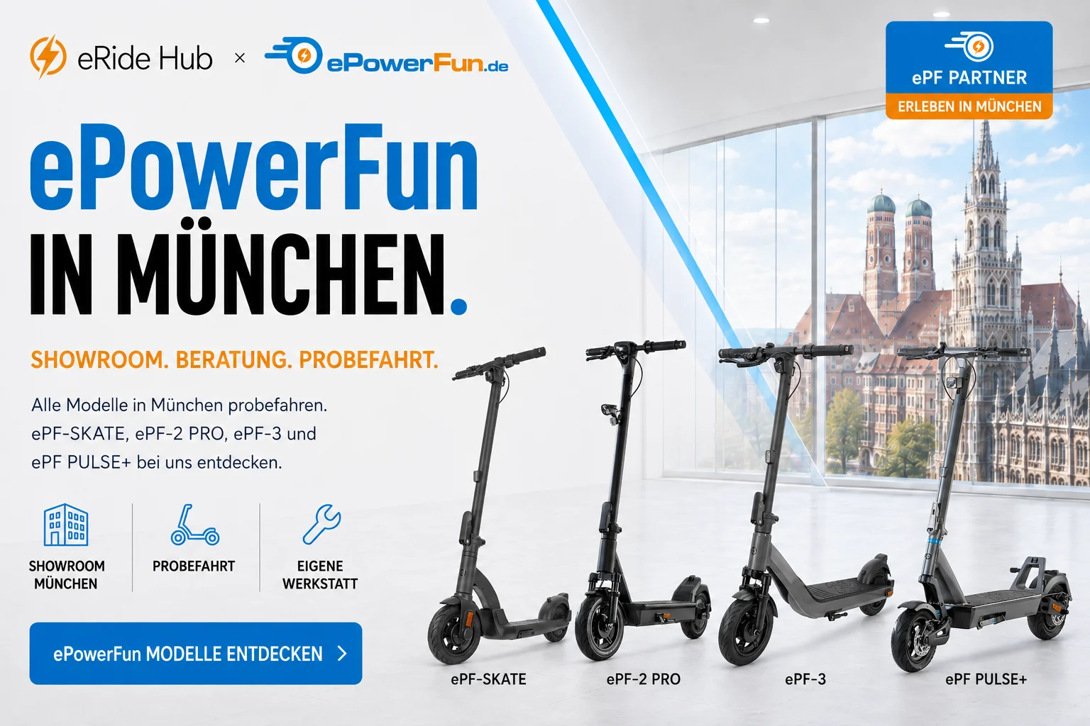 ePowerFun – Premium Store München: Showroom, Beratung, Probefahrt