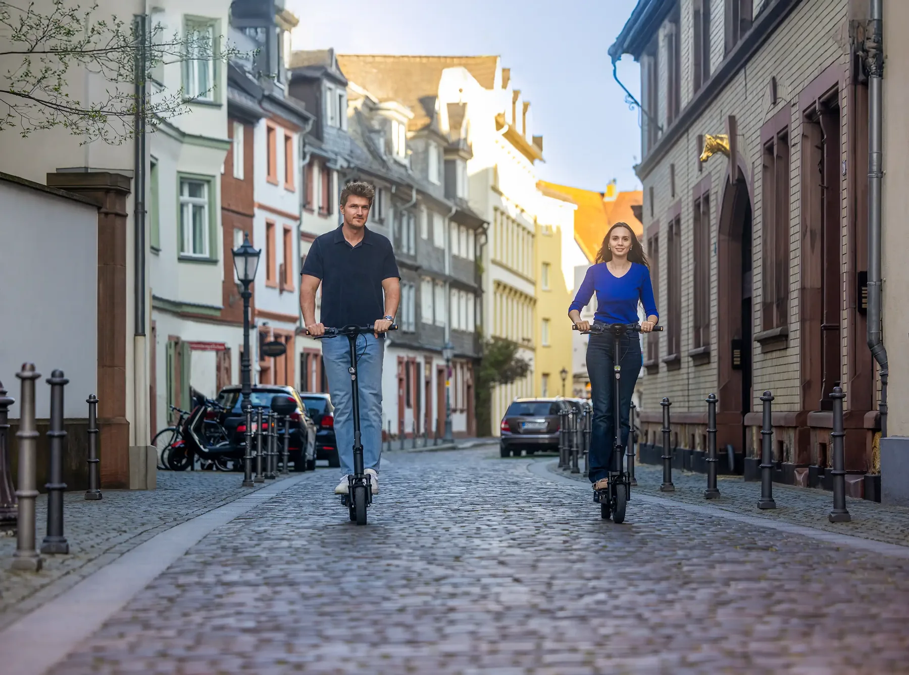 ePowerFun ePF-2 PRO W auf einer Fahrt durch die Altstadt