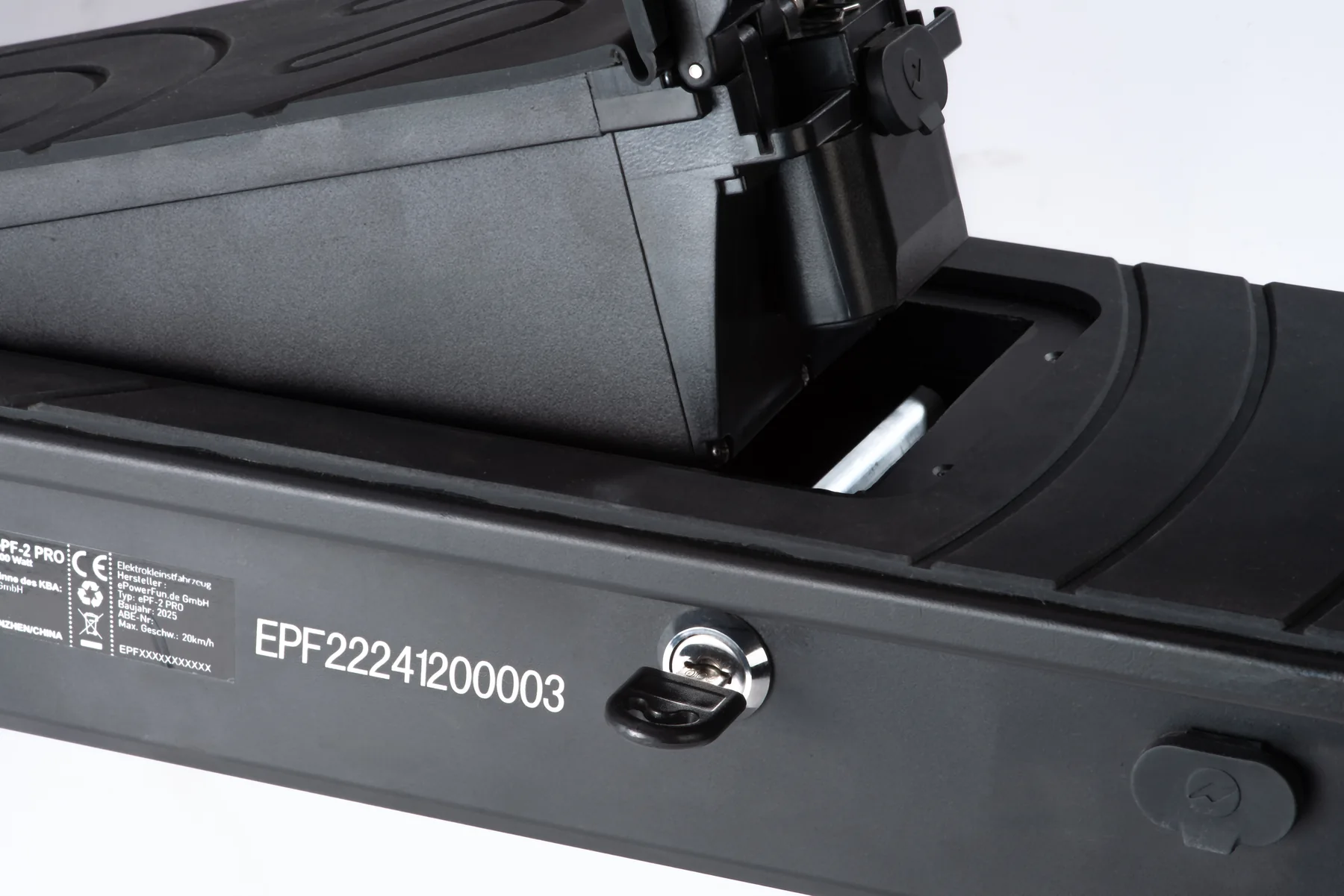 Entnehmbarer Wechselakku des ePowerFun ePF-2 PRO W