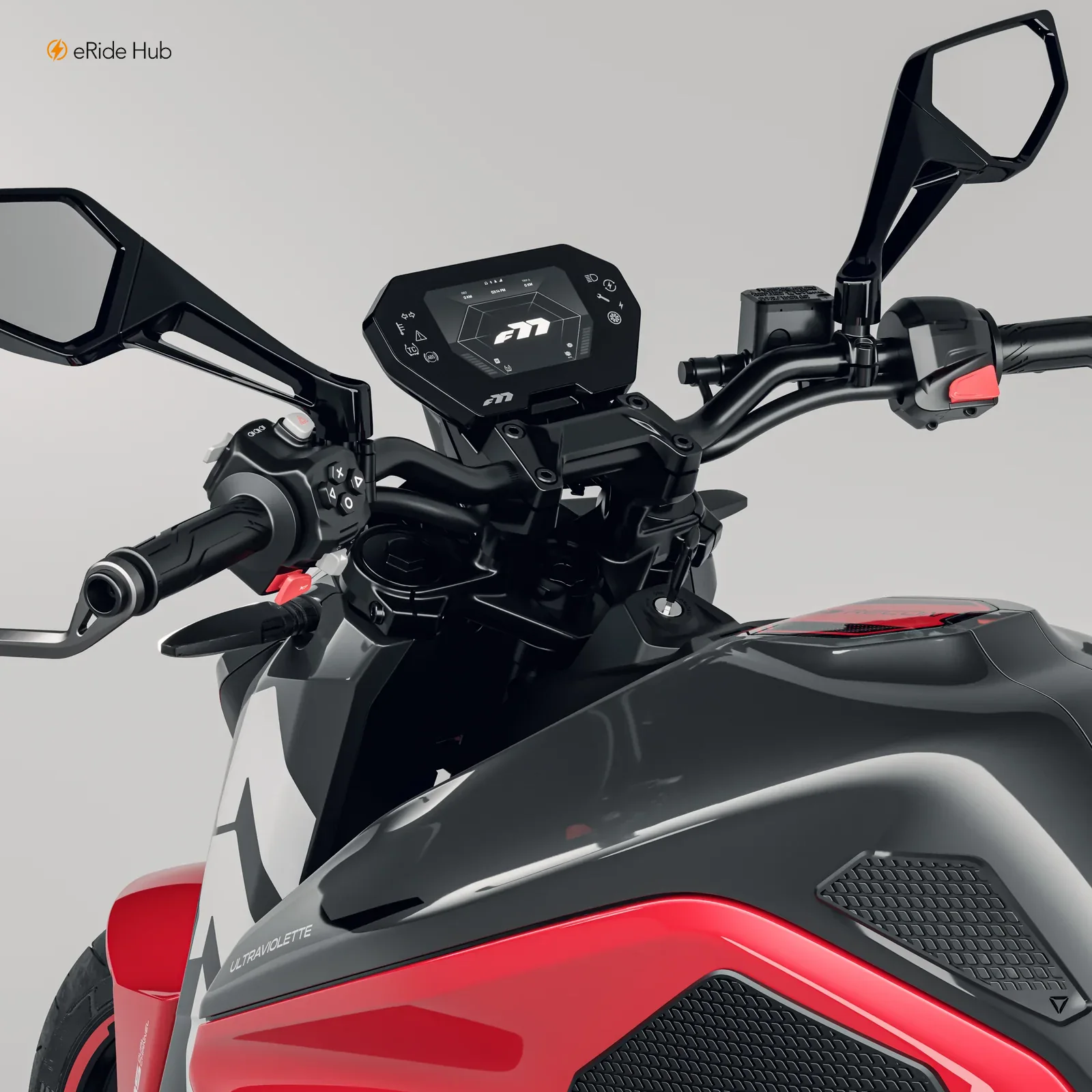 5-Zoll-TFT-Cockpit der Ultraviolette F77 SuperStreet Recon