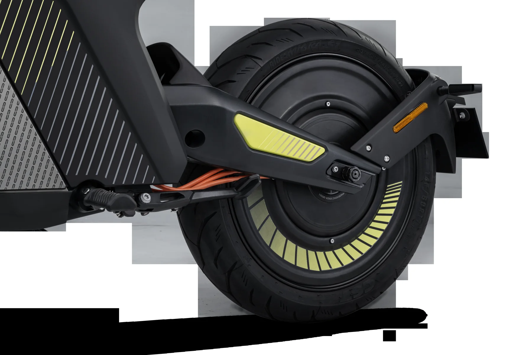 Hinterrad mit Radnabenmotor am NAXEON I AM Pro