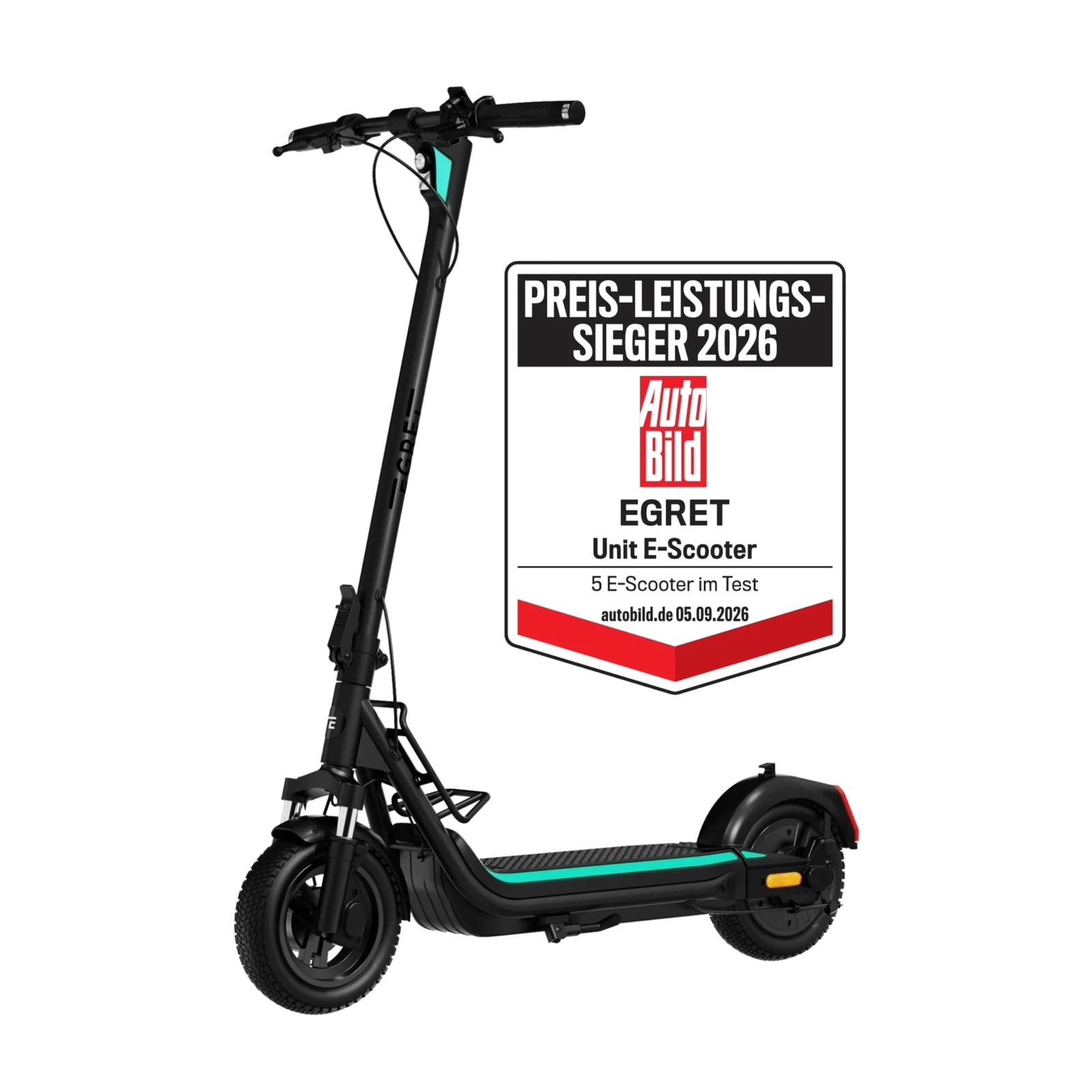 Egret Unit E-Scooter Studioansicht