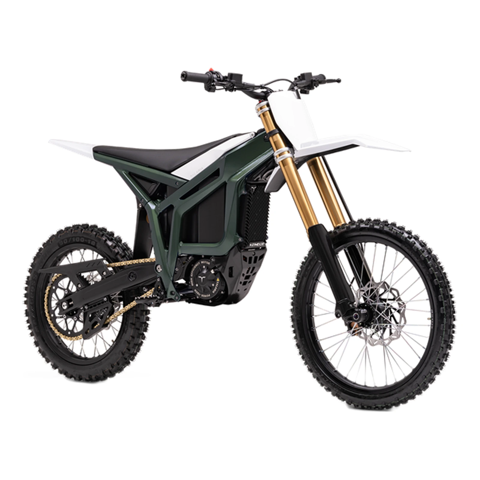 Talaria Komodo L3e in Chrome Green, Studioansicht